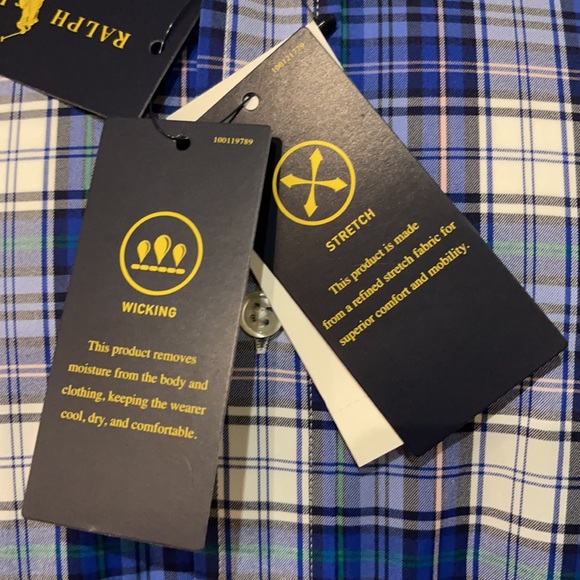 Ralph Lauren Performance Stretch Wicking Button Down Multicolor Plaid Shirt - XL - Picture 2 of 6